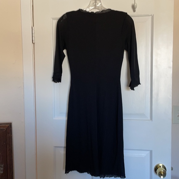 Vintage 90s Little Black Dress - Mesh, Lined - Picture 4 of 11